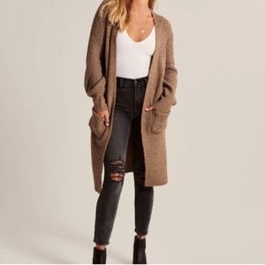 Abercrombie and Fitch Waffle stitch duster